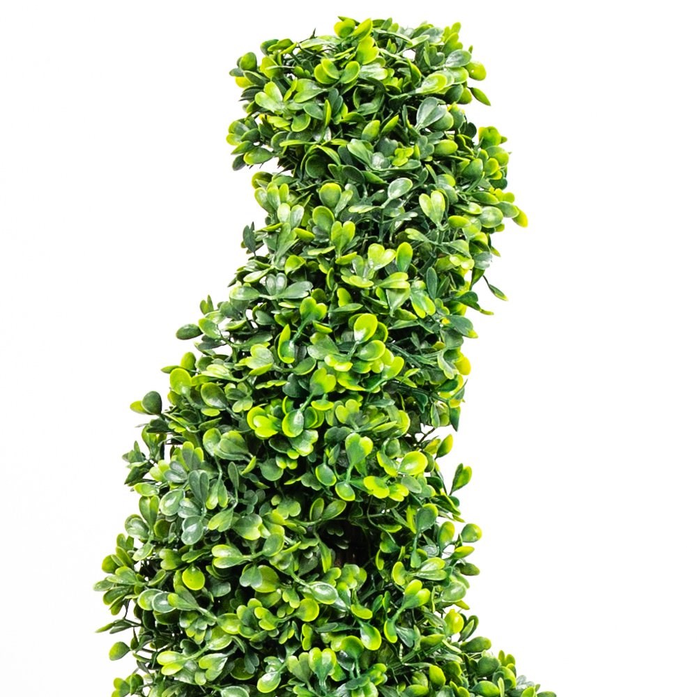 1x Artificial Topiary Buxus Spiral By Primrose™ - Box Topiary