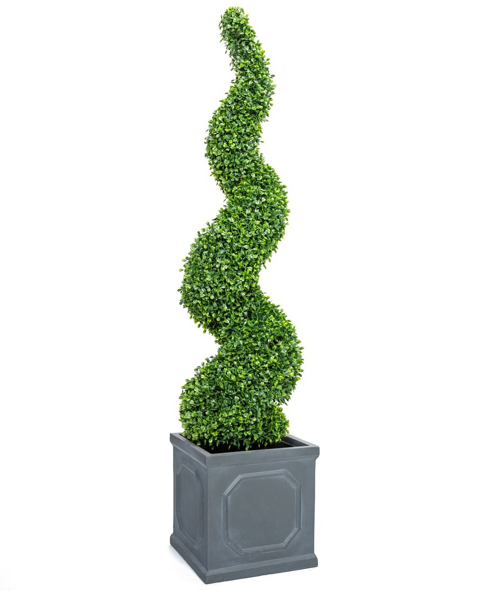 Artificial Buxus Topiary Spiral