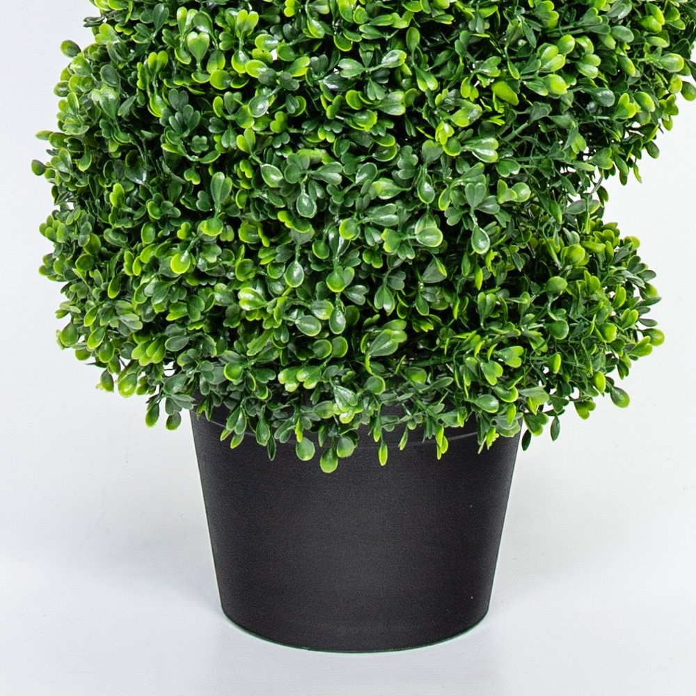 120cm Artificial Topiary Buxus Spiral By Primrose™ - Box Topiary