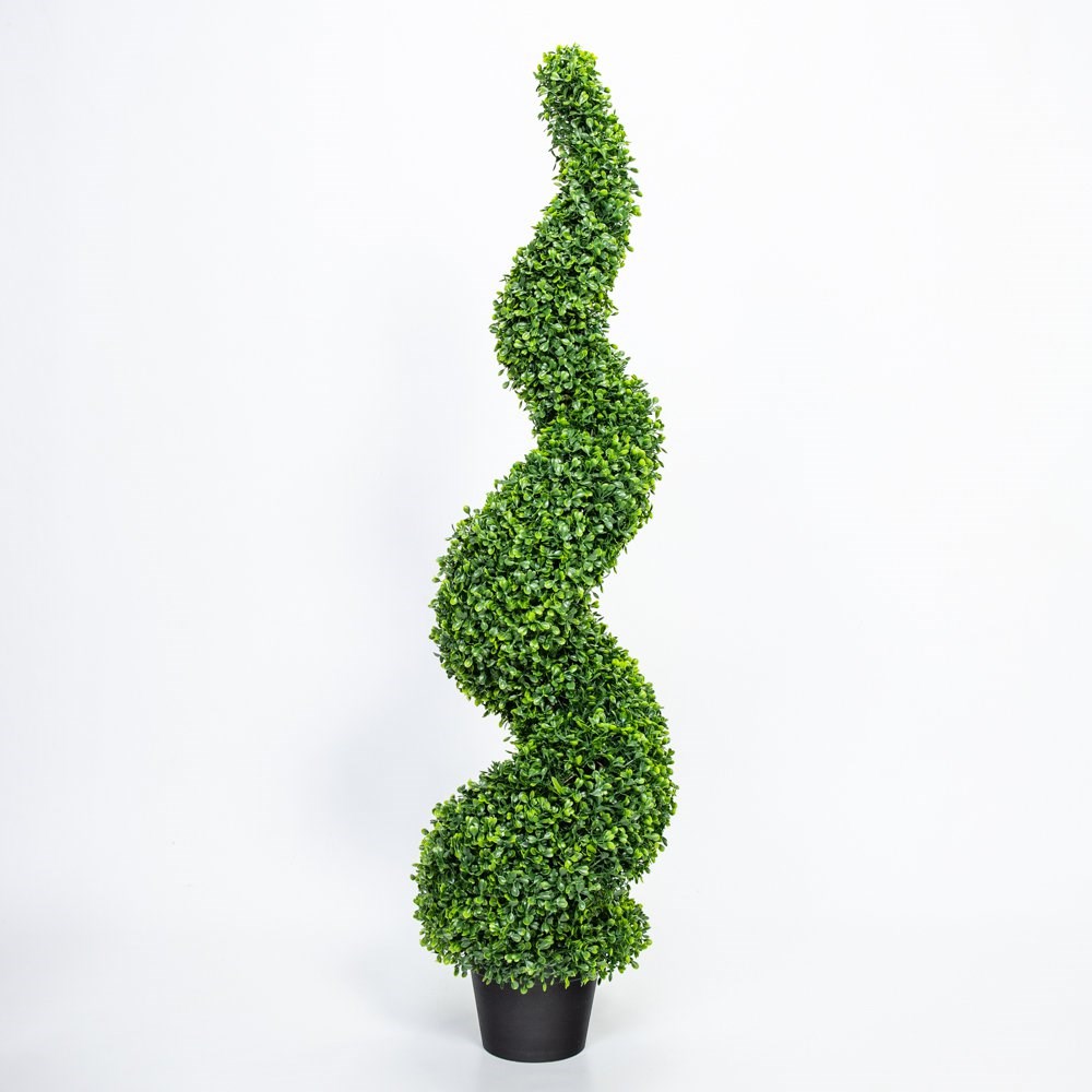 120cm Artificial Topiary Buxus Spiral By Primrose™ - Box Topiary