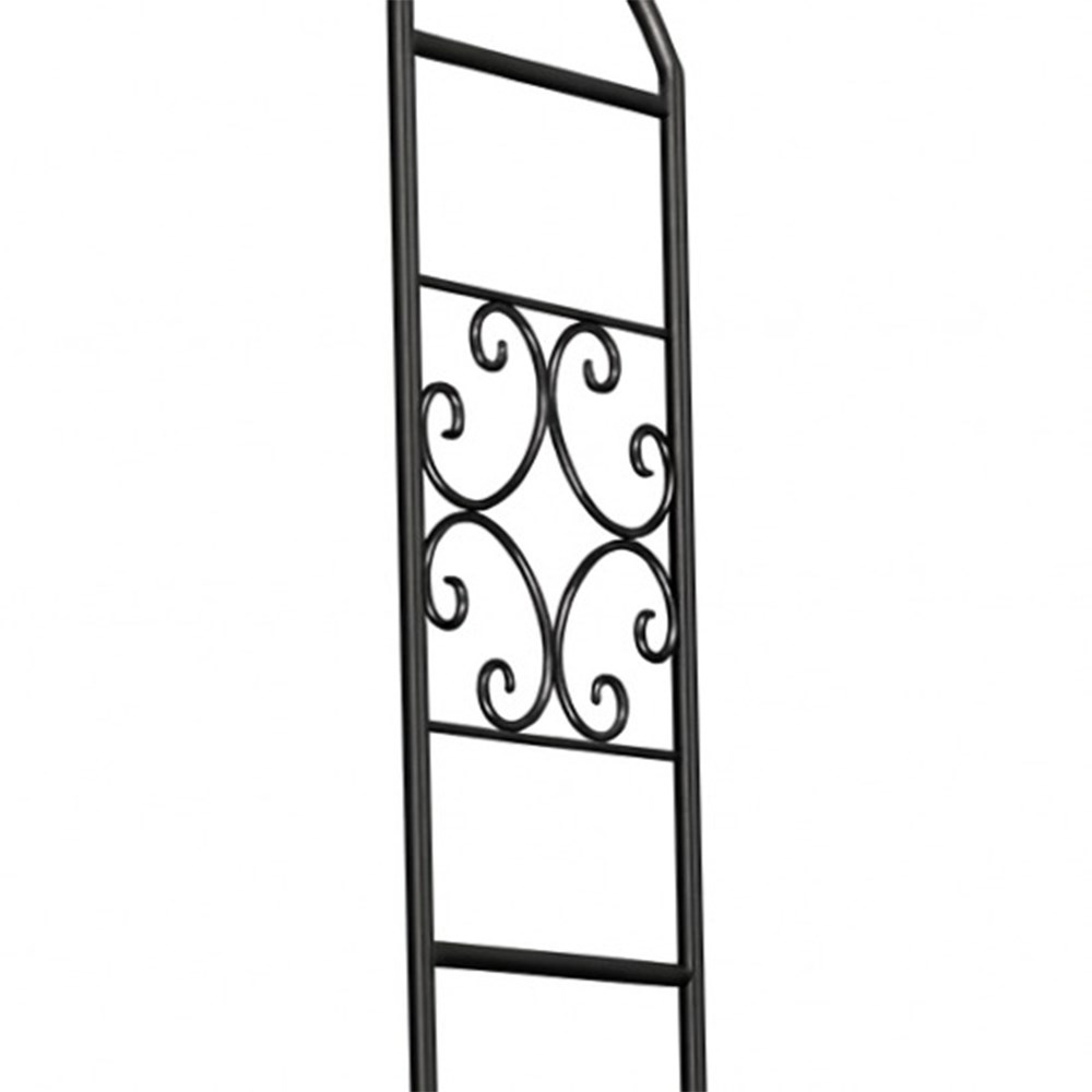 Scroll Garden Arch in Black