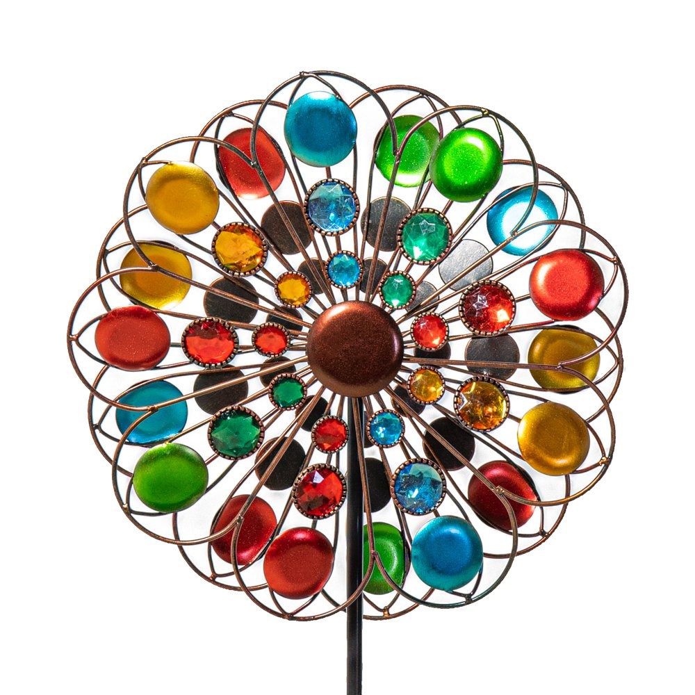 Multicolour Sparkling Wind Spinner Dia 34cm by Primrose™