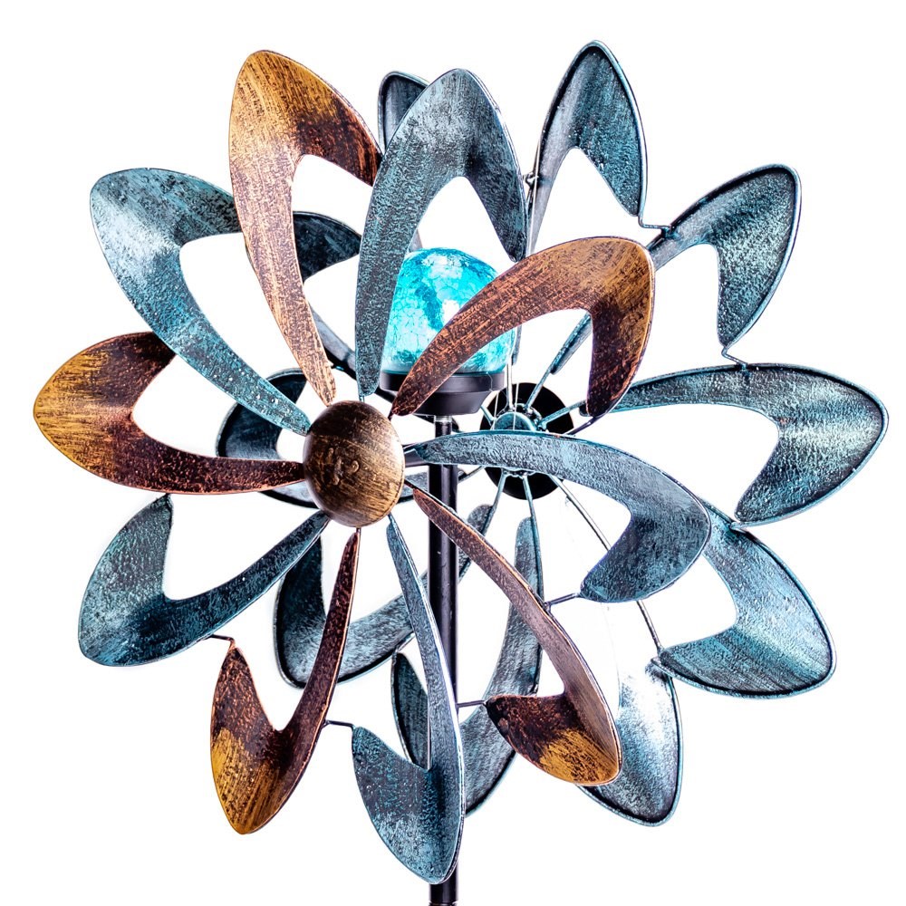 Bluebird Wind Spinner with Solar Crackle Globe Dia 45cm by Primrose™