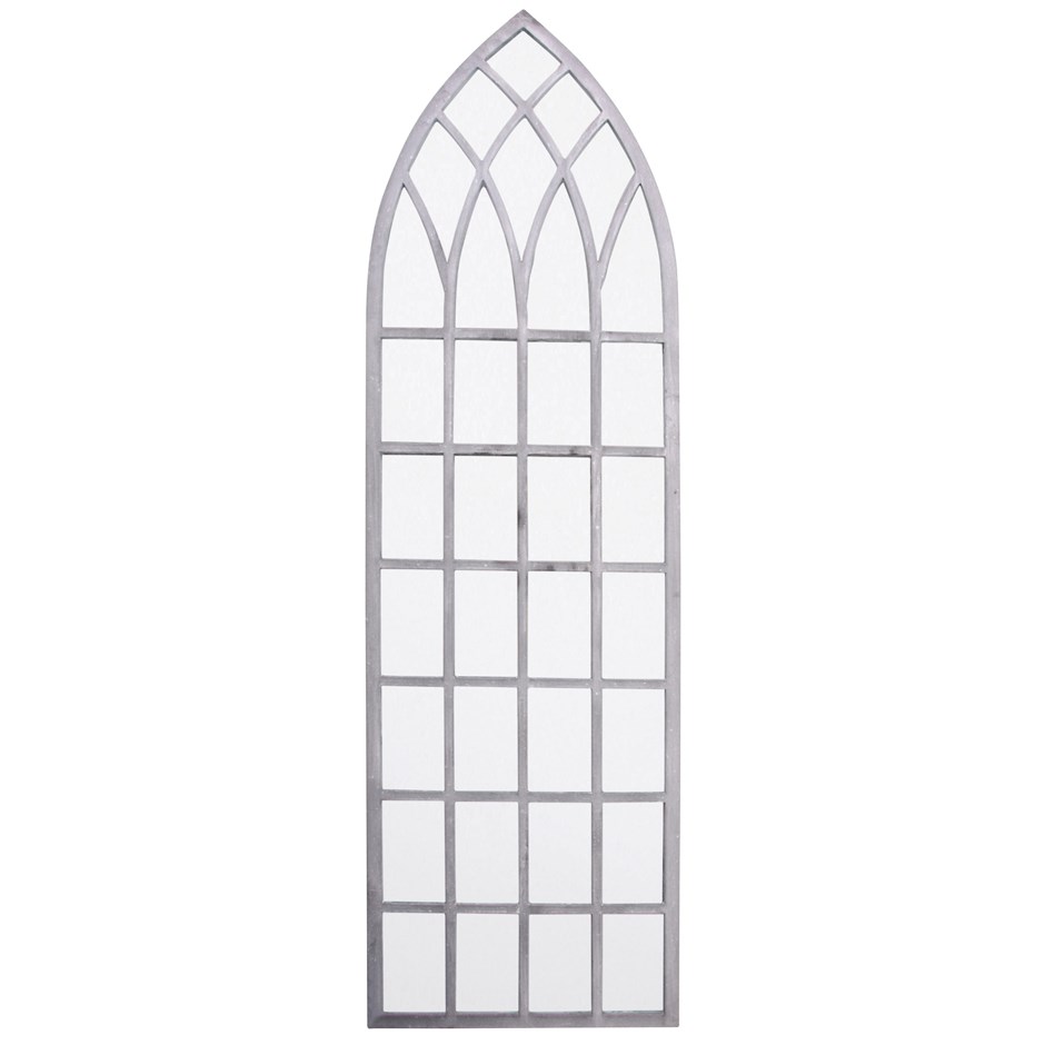 4ft 7in x 1ft 4in Tall Gothic Arch Garden Glass Mirror