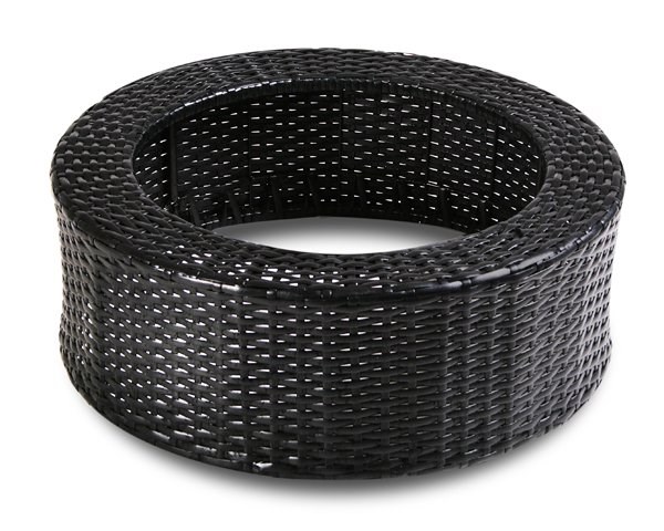 Decorative Round Black Rattan Reservoir Surround
