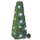 60cm Solar LED Artificial Topiary Tree by Primrose™ - 'The Buxus Obelisk'