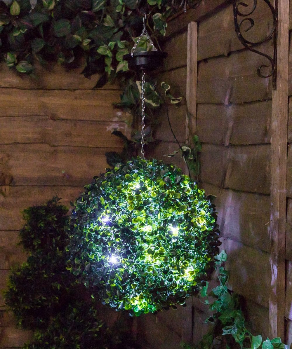 Solar Powered LED Artificial Topiary Ball | Primrose™ - 'The Little Buxus Ball'
