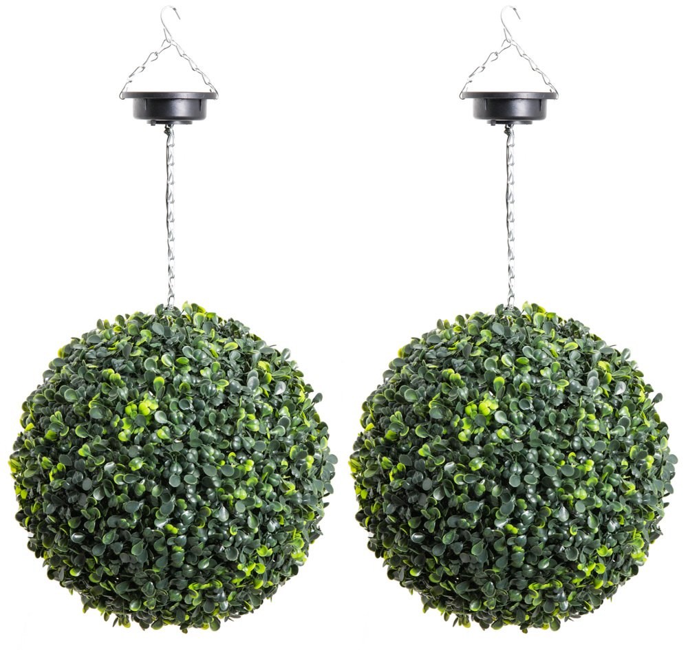 Solar Powered LED Artificial Topiary Ball | Primrose™ - 'The Big Buxus Ball'
