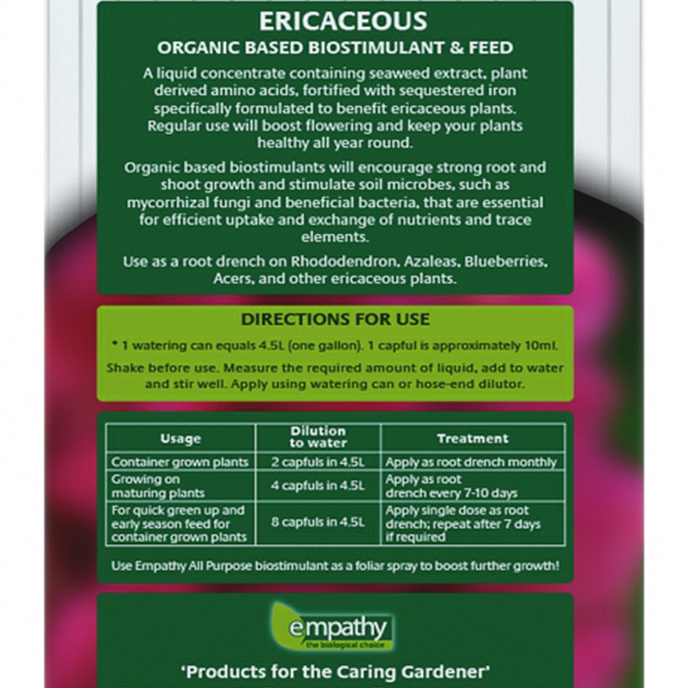 Ericaceous Liquid Seaweed Stimulant by Empathy | RHS Endorsed
