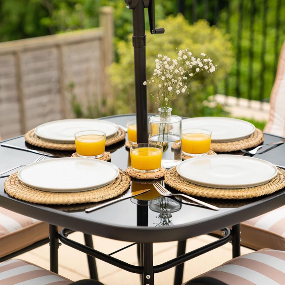 Hadleigh Beige Garden Dining Furniture Set