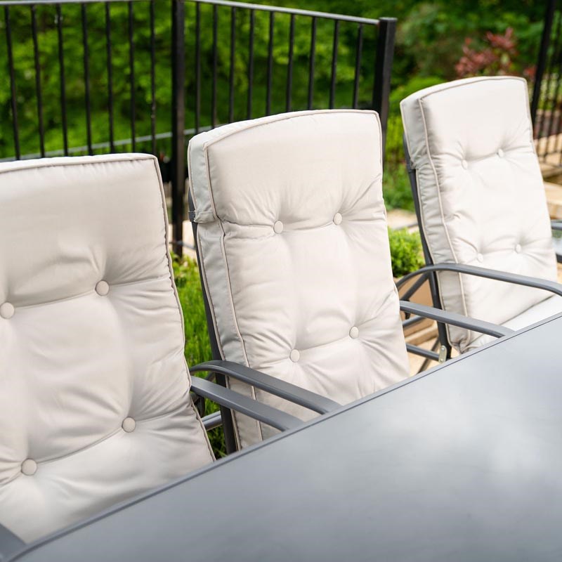 Hadleigh Reclining Garden Dining And Leisure Furniture Set In Grey | Hectare®