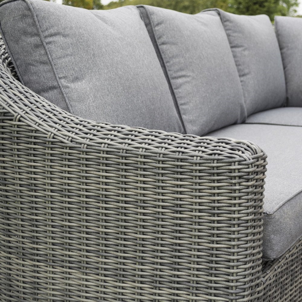 Buy Bunbury Five Seater Rattan Corner Set in Grey by Rowlinson Delivery by Primrose