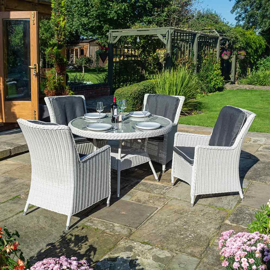 4 Seater Prestbury Round Table Dining Set by Rowlinson®