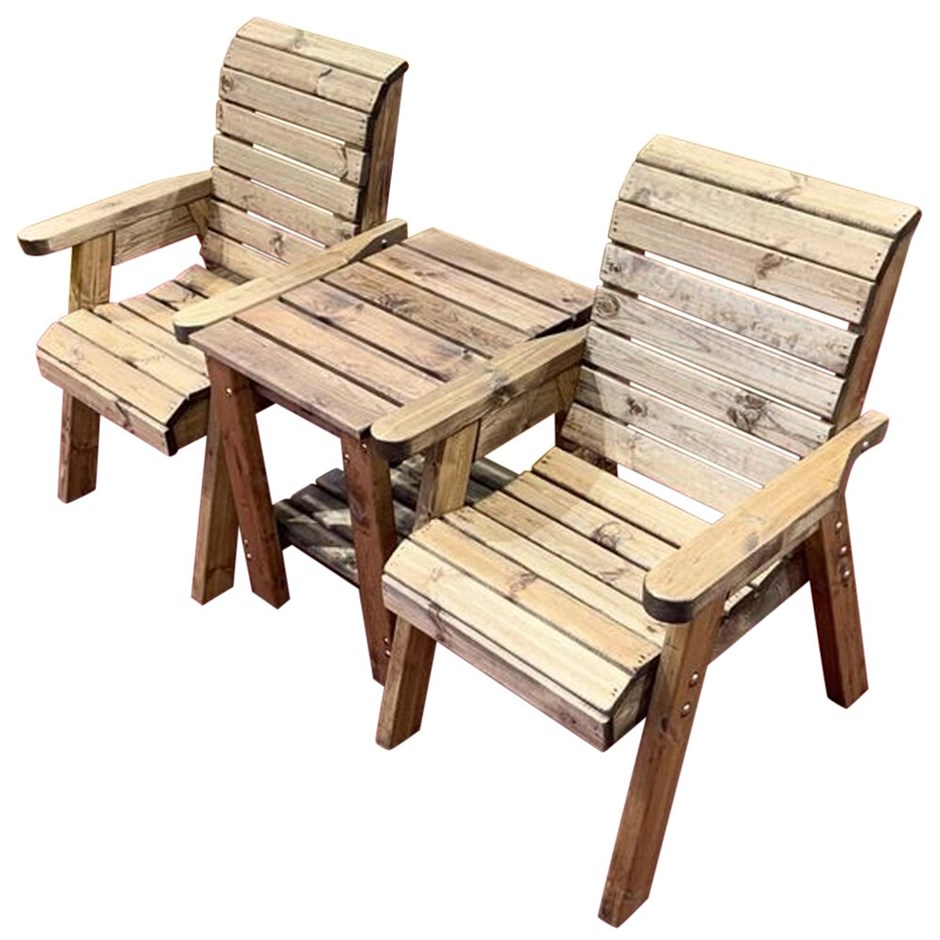 Buy Charles Taylor Wooden Garden Deluxe Companion Set with Burgundy ...