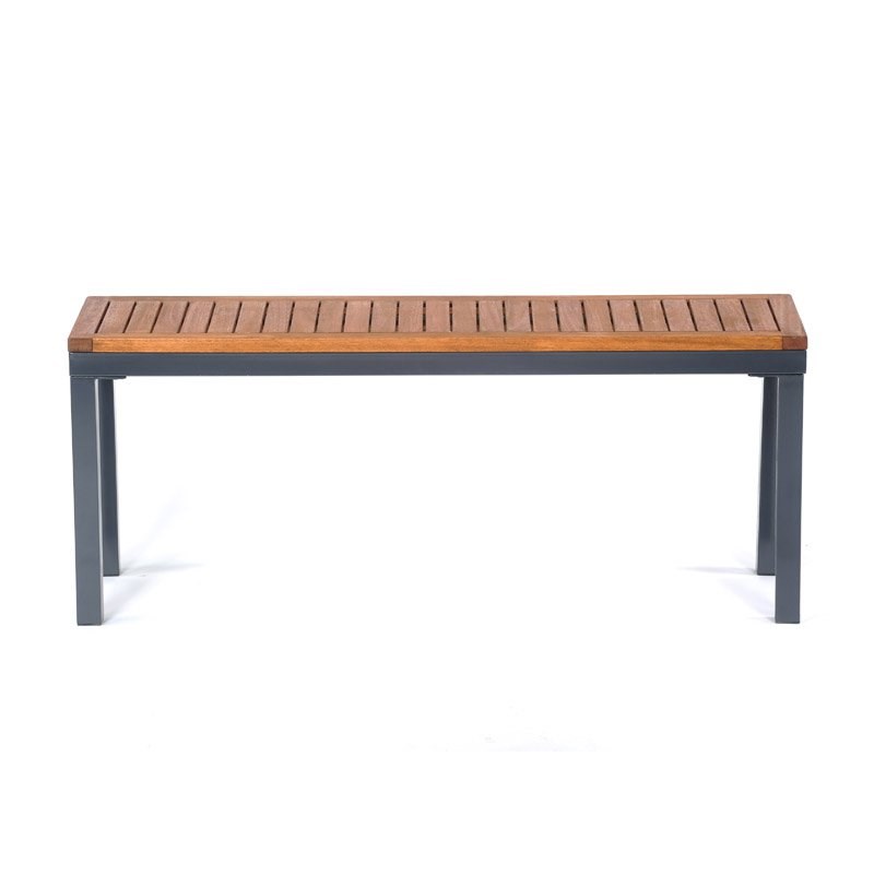 120cm Dorset Bench | Hardwood with Steel Frame