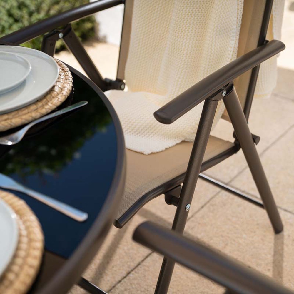 Kennet Mocha Reclining Polytex Dining Set