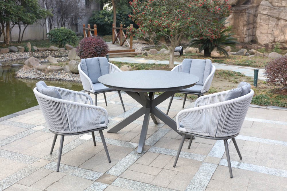 Lifestyle Rope 4 Seater Garden Dining Set by Primrose Living