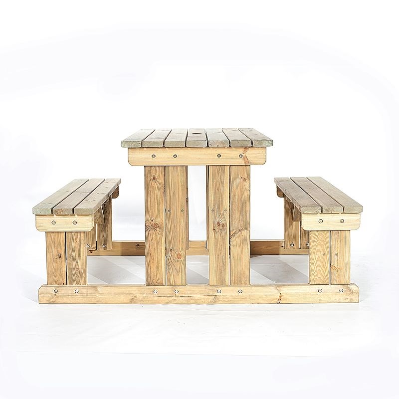 Guernsey 4 Seater Easy Access Walk-in Wooden Picnic Table