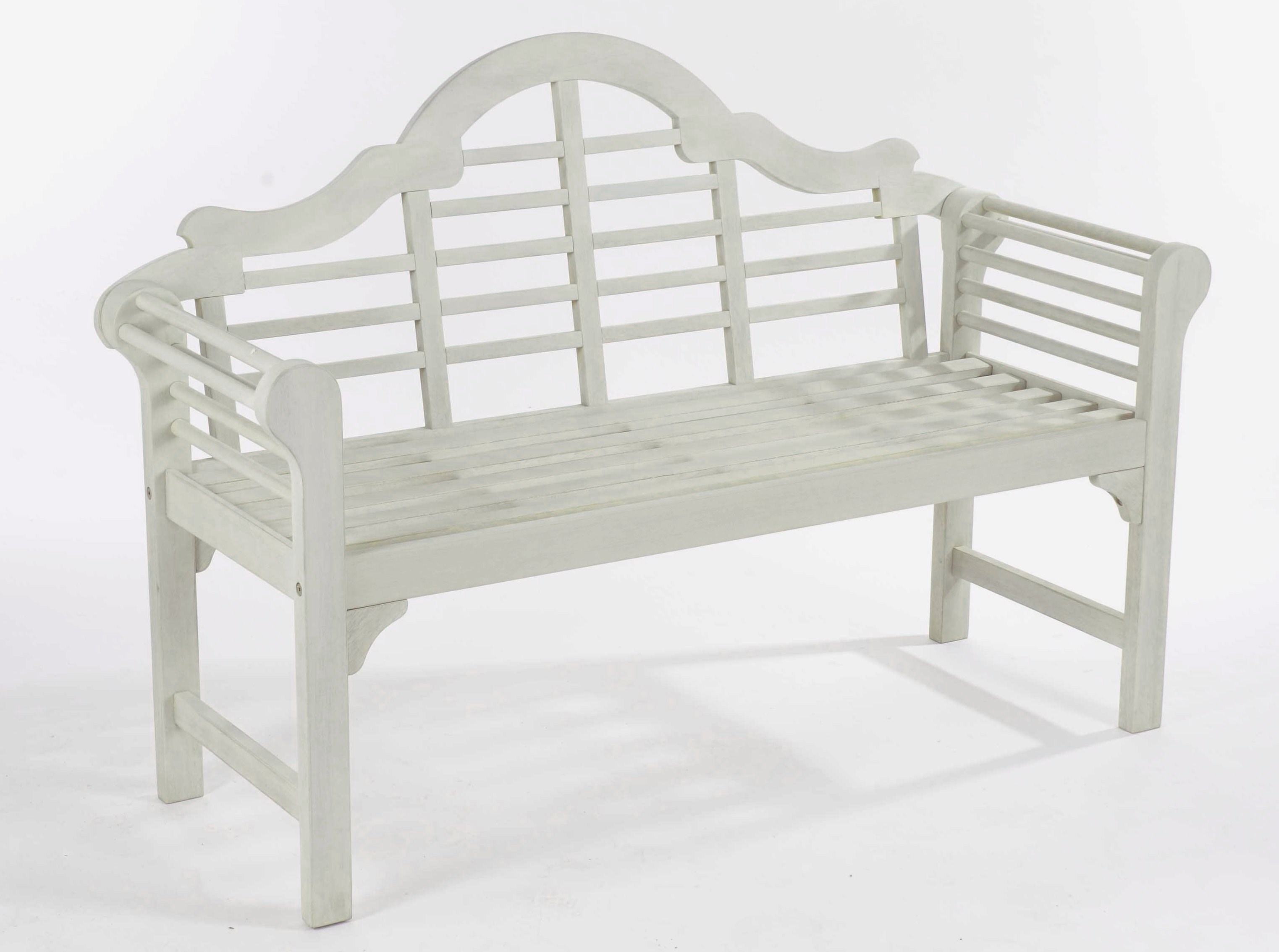 Buy Forest White Lutyens-Style Garden Bench 130cm: Delivery by Primrose