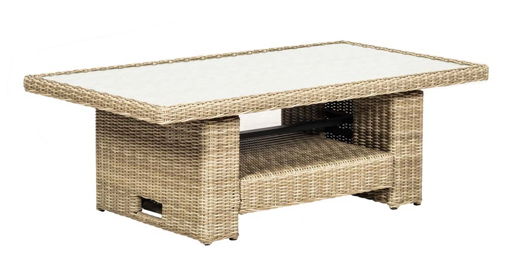 Wentworth Rattan Dining Sofa Set With Adjustable Table