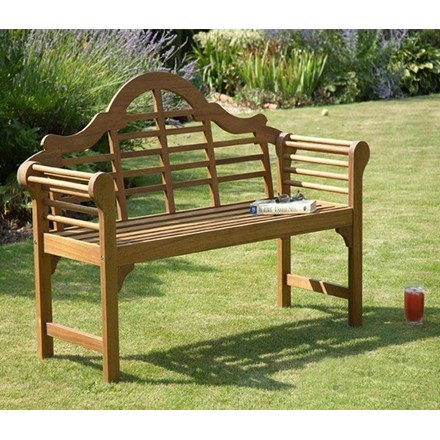 4ft 3in Natural Lutyens-Style Garden Bench