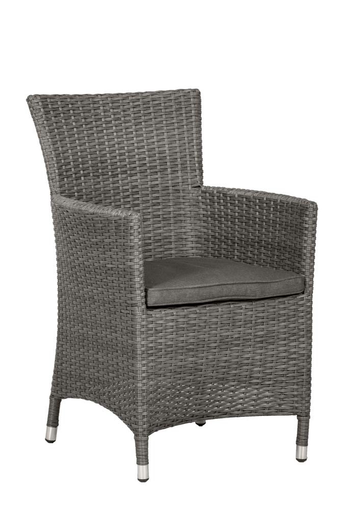 Paris 6 Seater Rattan Dining Set | 140cm Table with 6 Carvers Chairs