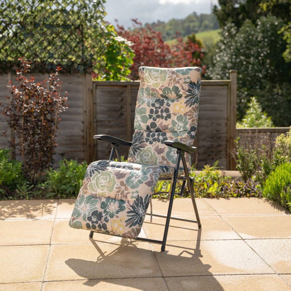 Hadleigh Floral Pattern Recliner Lounger Chair by Hectare®