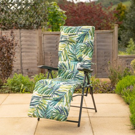 Hadleigh Leaf Pattern Recliner Lounger Chair by Hectare®