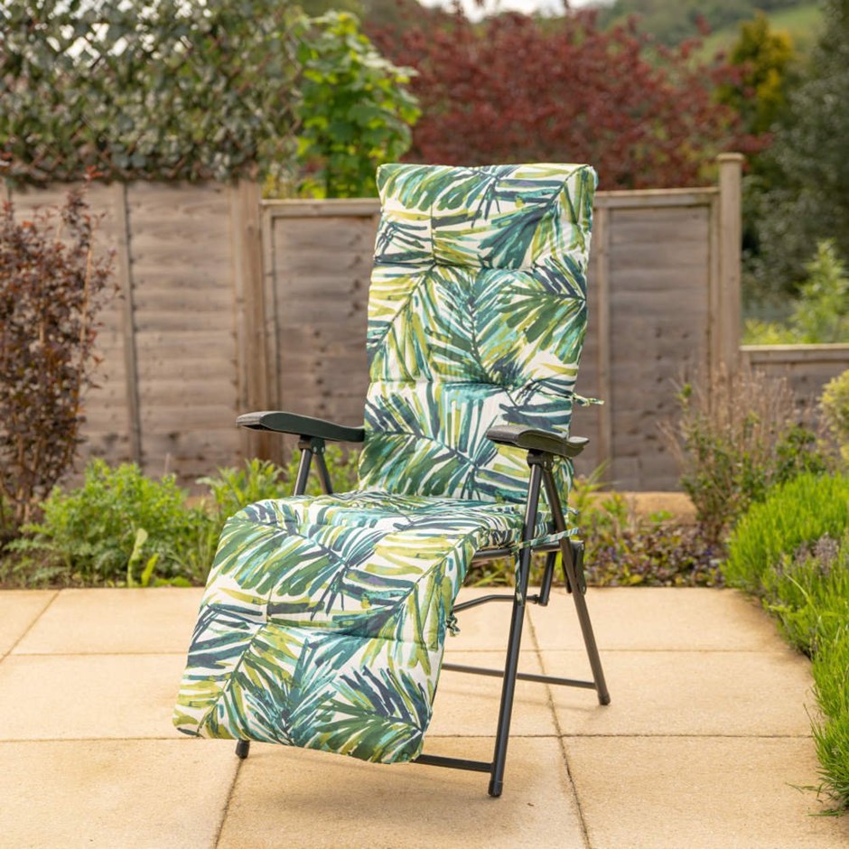 Hadleigh Leaf Pattern Recliner Lounger Chair by Hectare®