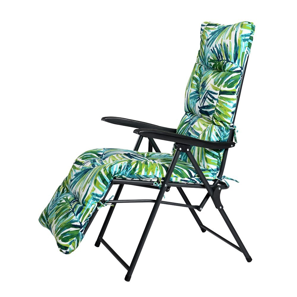 Hadleigh Pair of Leaf Pattern Recliner Lounger Chairs by Hectare®