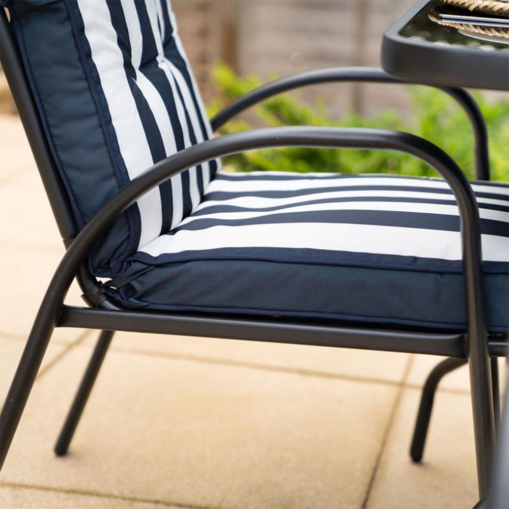 Hadleigh Navy Garden Dining Furniture Set