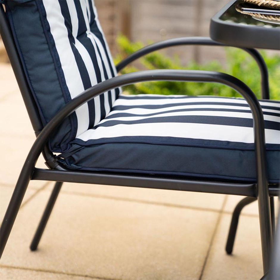 Hadleigh Navy Garden Dining Furniture Set