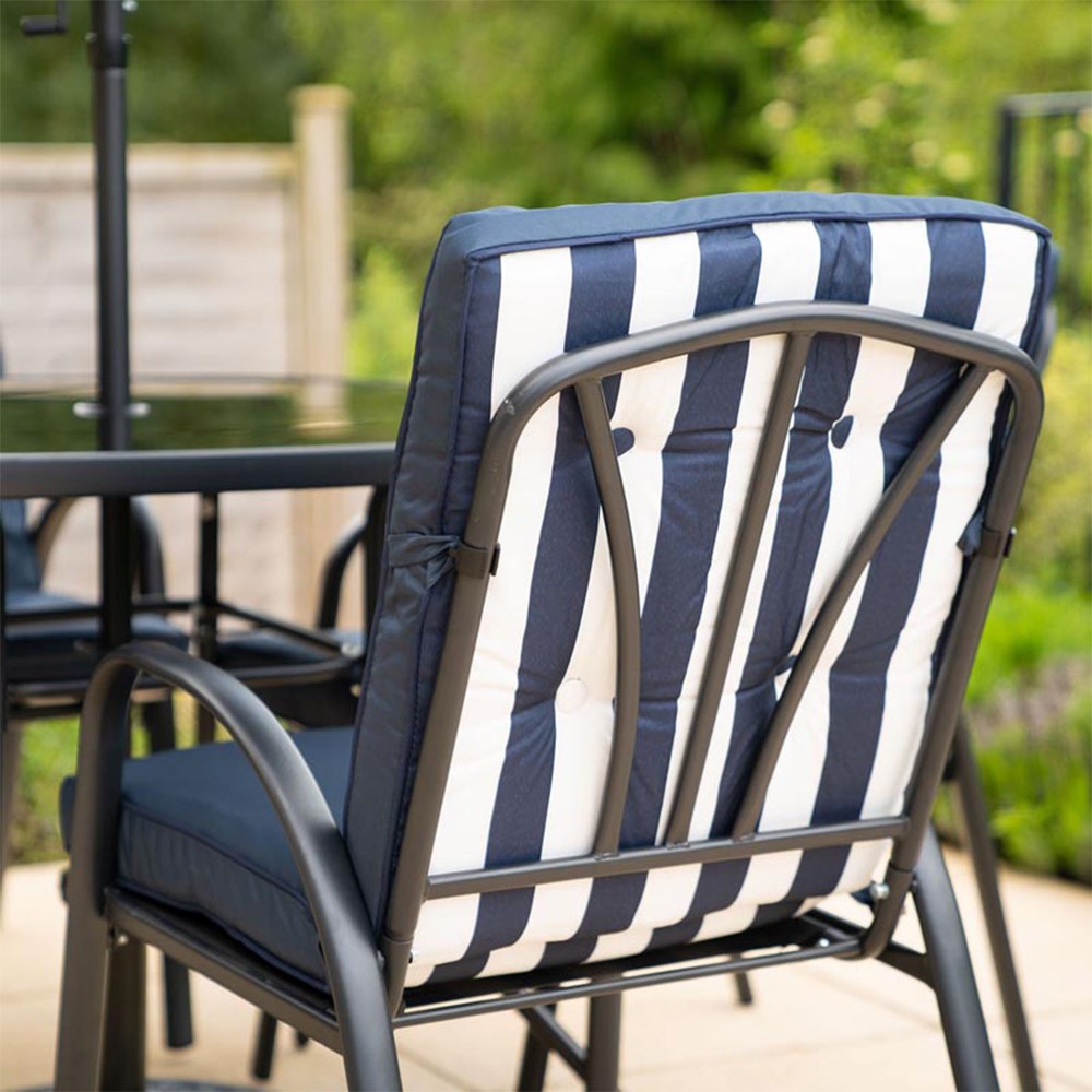 Hadleigh Navy Garden Dining Furniture Set