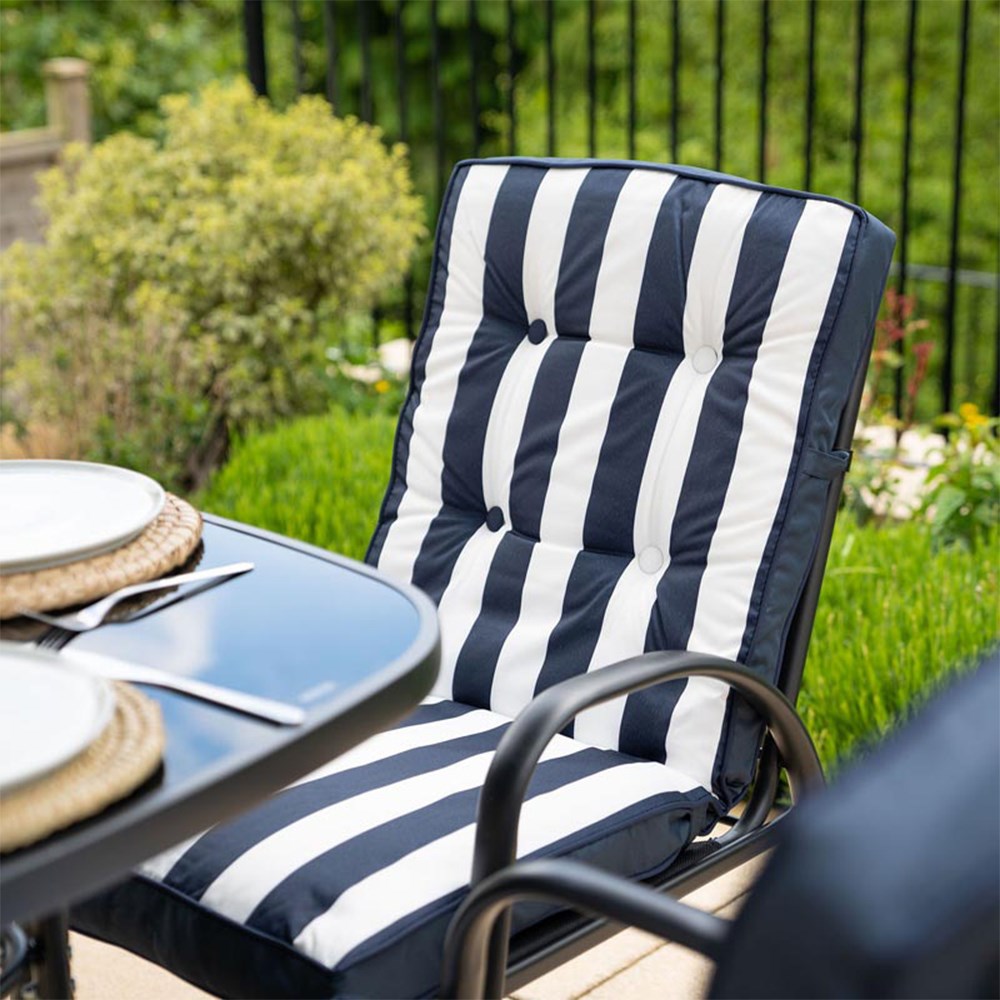 Hadleigh Navy Garden Dining Furniture Set