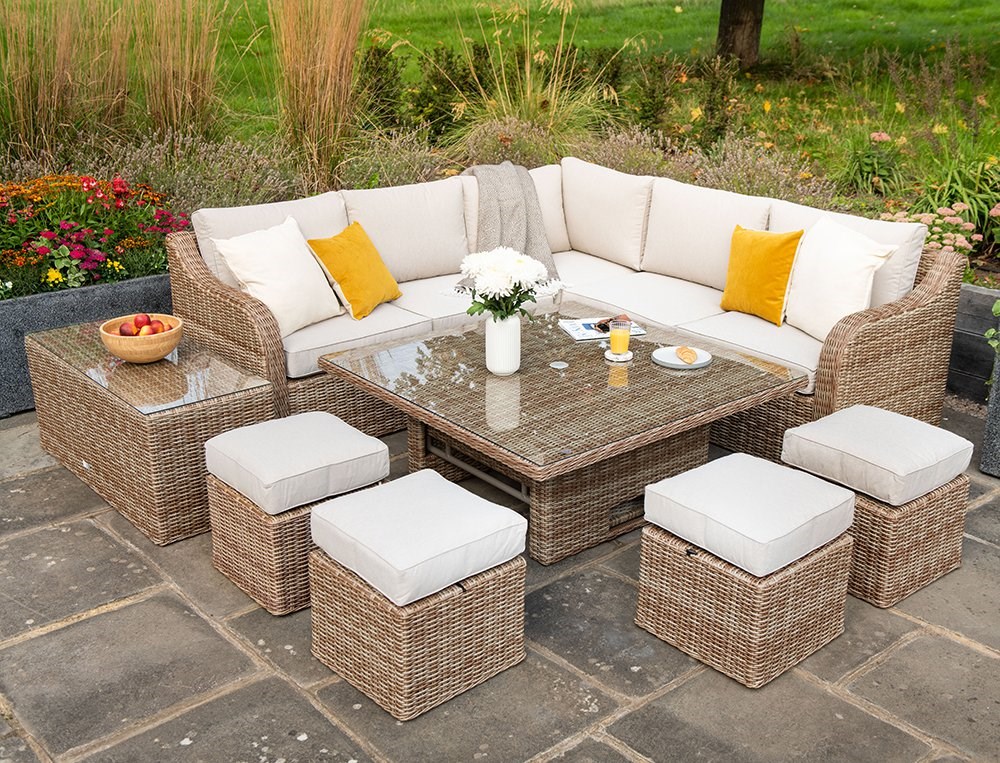 Premium Black Garden Corner Sofa Dining Set Cover by Primrose Living - 300x400cm