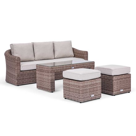 Classic Rattan 5 Seater Sofa Set in Natural | Primrose Living