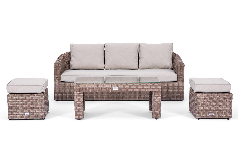 Classic Rattan 5 Seater Sofa Set in Natural | Primrose Living