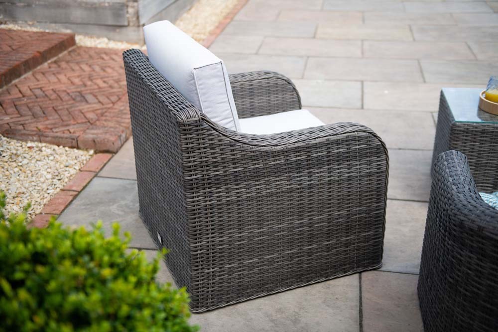Classic Rattan 4 Seater Sofa Set in Stone | Primrose Living
