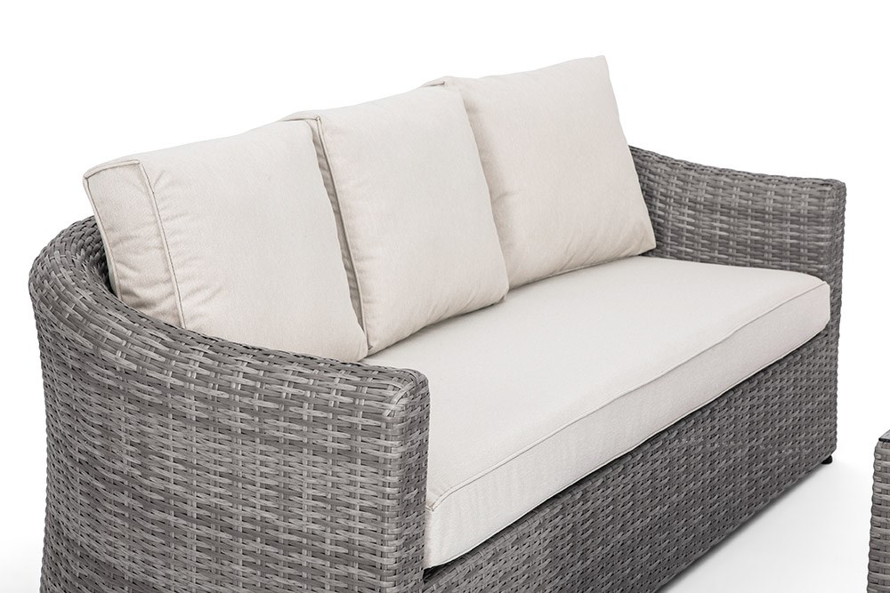 Classic Rattan 5 Seater Sofa Set in Stone | Primrose Living