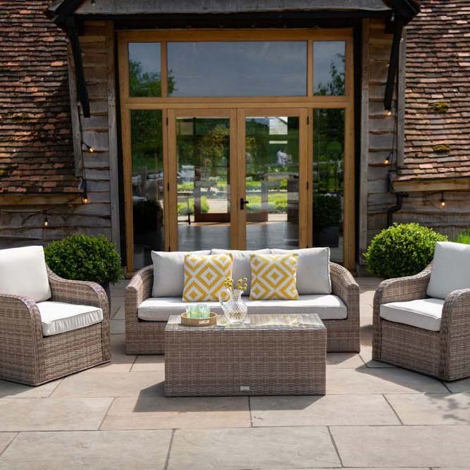 Rattan 5 seater sofa set clearance