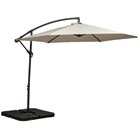 3m Round Cantilever Parasol With Cross Stand
