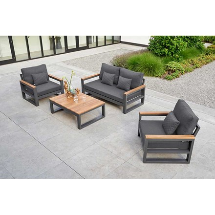 Soho Weatherproof Lounge Set with Armchairs by Norfolk Leisure