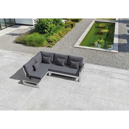 Mallorca Chaise Corner Sofa Set with Side Tables by Norfolk Leisure