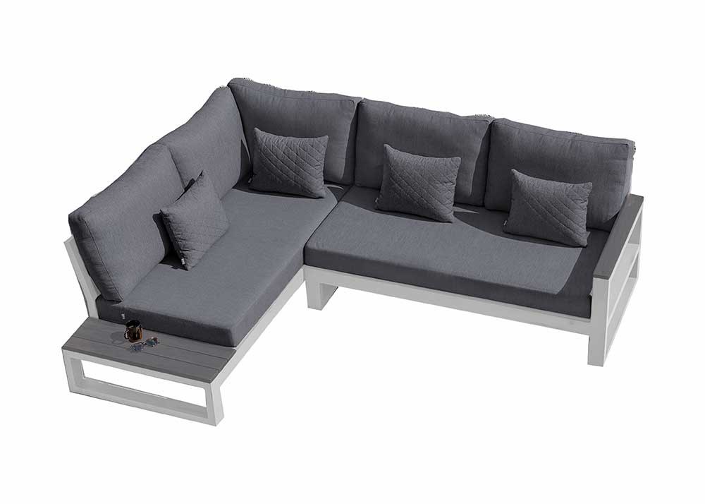 Mallorca Chaise Corner Sofa Set with Side Tables by Norfolk Leisure