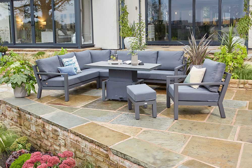 Timber Weatherproof Corner Sofa Set + Coffee Table & Armchair | Norfolk Leisure