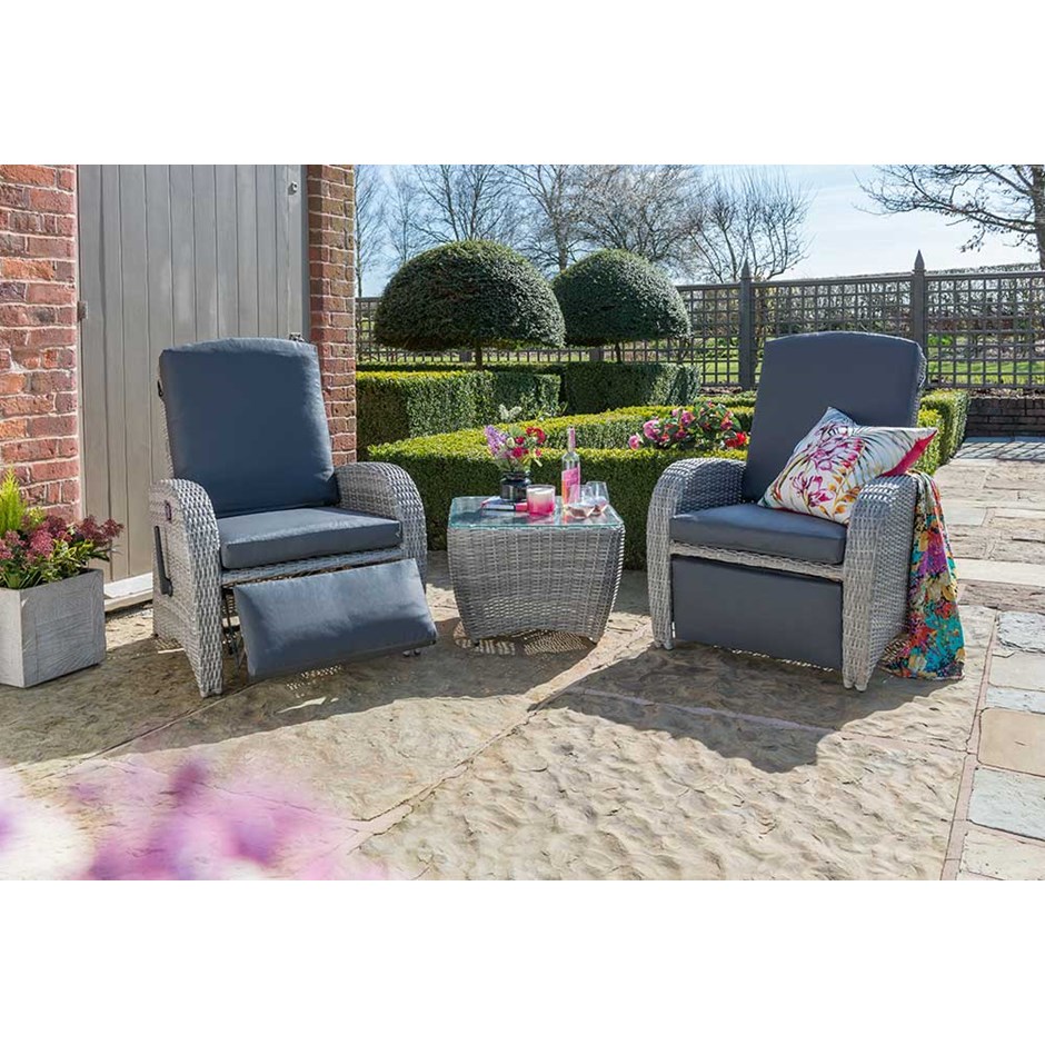 Diva Fully Reclining Chairs Set with Coffee Table by Norfolk Leisure
