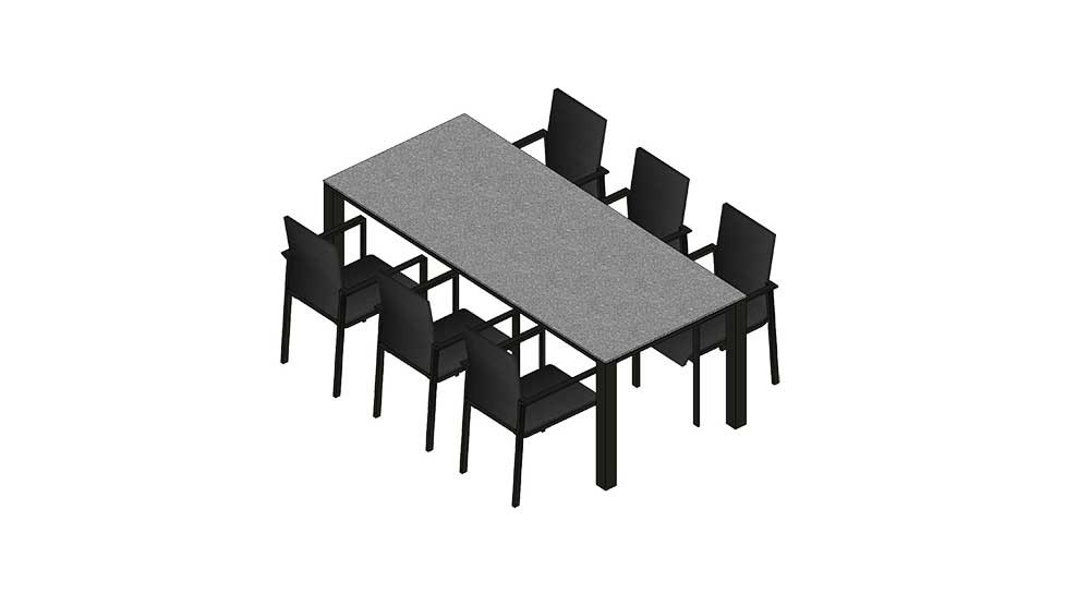 Concept Weatherproof 6 Seater Dining Set by Norfolk Leisure