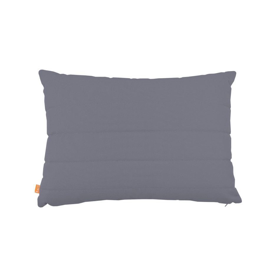 Deco Cushion with Lines Carbon