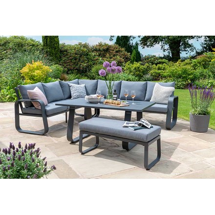 Babingley Corner Sofa Set with High Dining Table by Norfolk Leisure