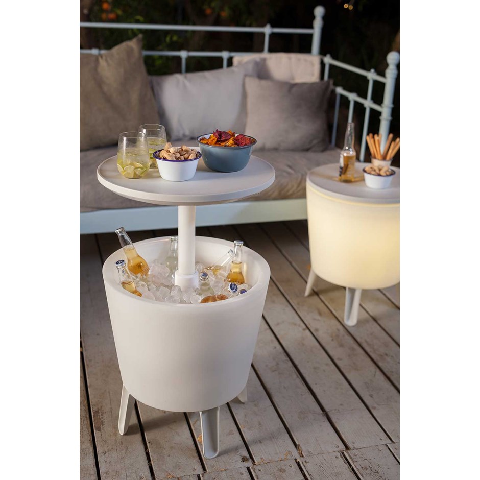 Outdoor Cooler Bar with Lights by Norfolk Leisure